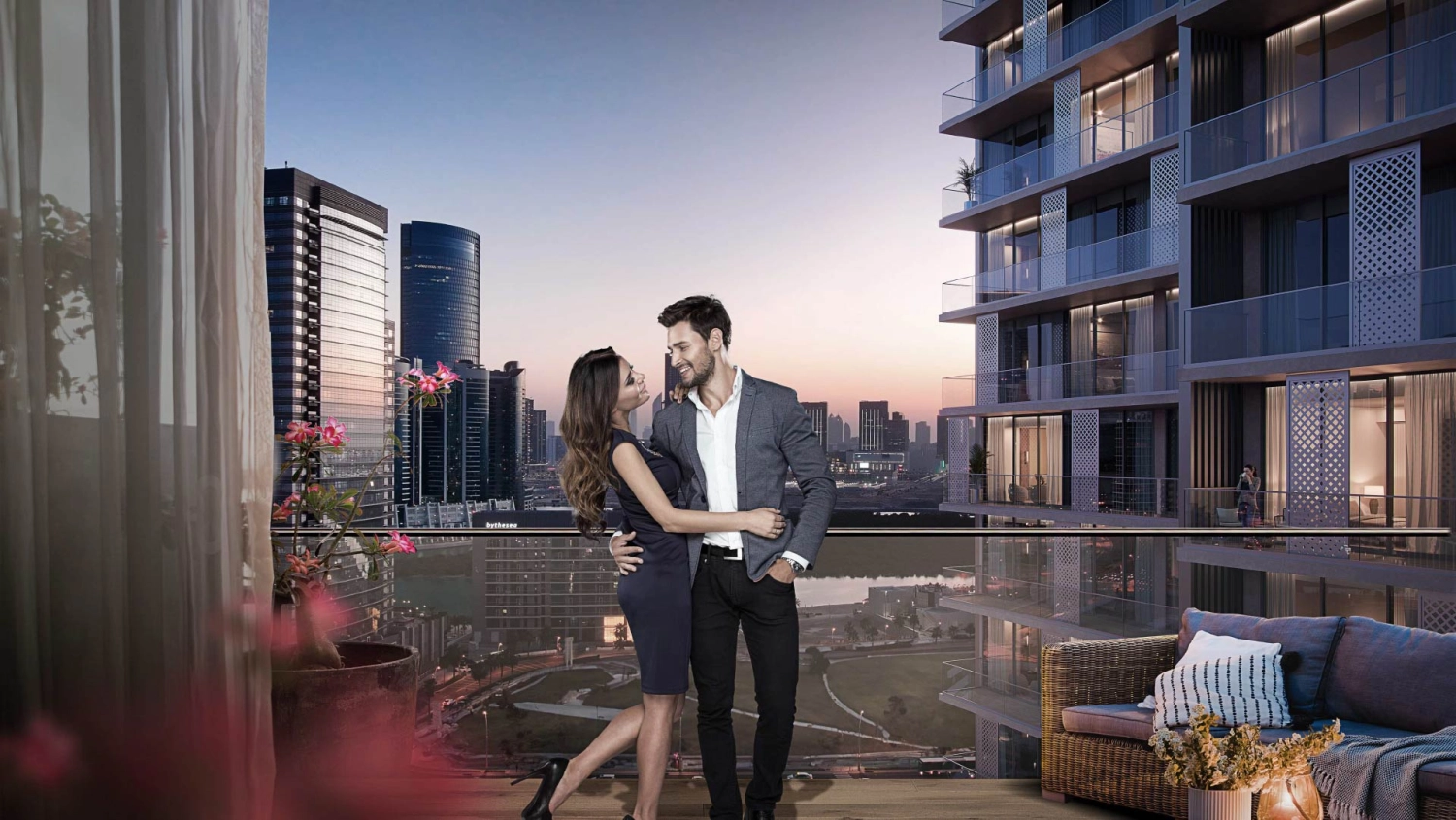 Modern apartment buildings at Reem Eleven Abu Dhabi with sleek architecture
